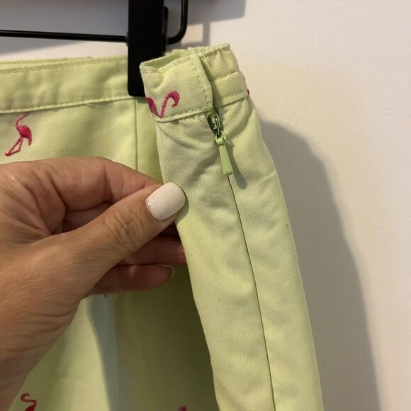 Karen Scott Sport Skort Womens 18 Flamingo Embroidered Zip Summer Casual golf - Picture 8 of 11